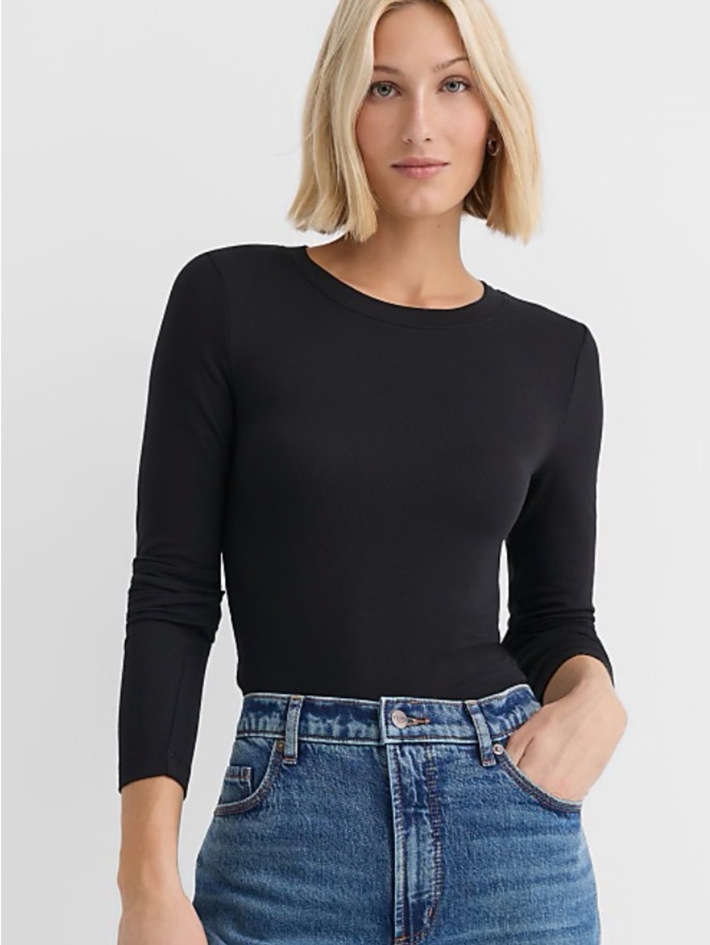 New! Loft Long Sleeve Crew Neck Tee